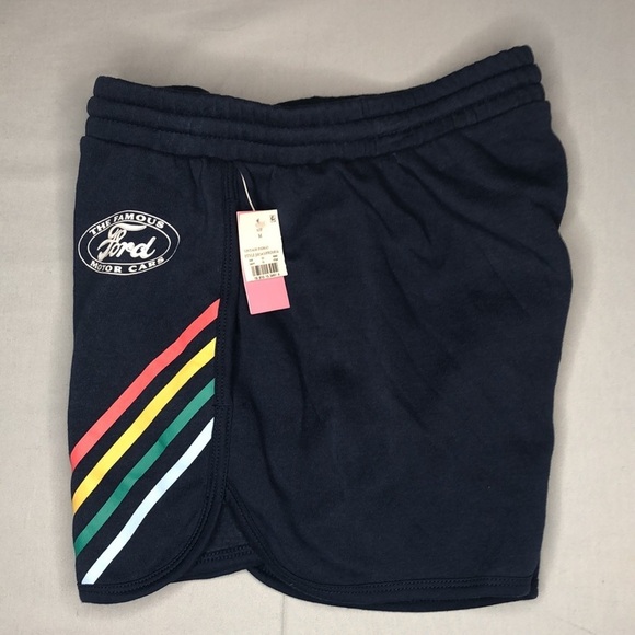 FORD Offical Licensed Navy Jogger Shorts with Pockets | NWT - Picture 2 of 6